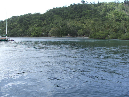 view of sariba island anchorage